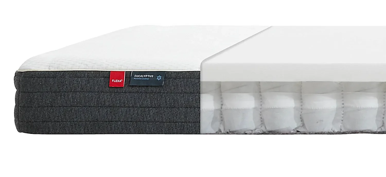 "Flexa Taschenfederkernmatratze - Sleep, mit Eukalyptusbezug, Größe: 140 x 200 cm image"