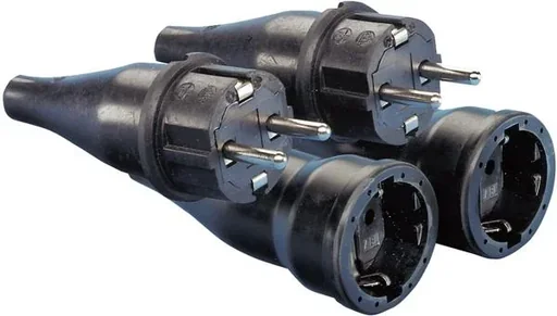 "Gummistecker Kupplung Set schwarz image"