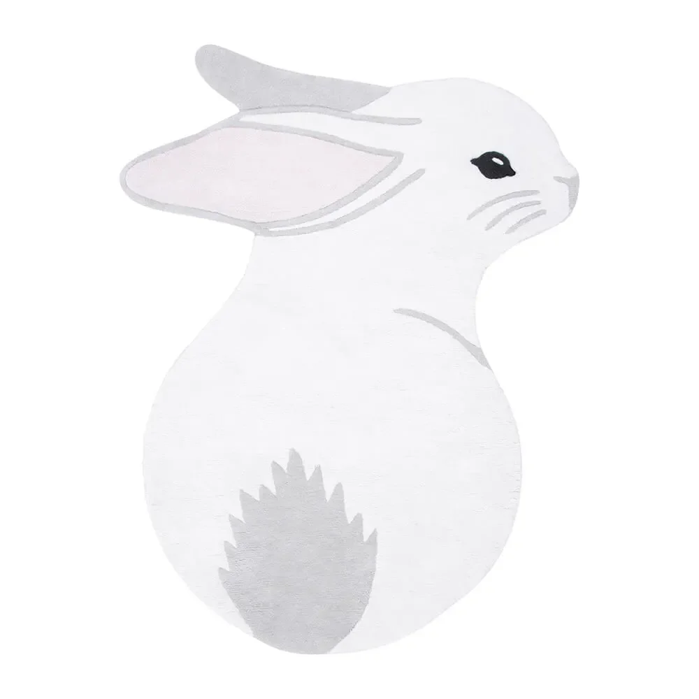 "Lilipinso Teppich Hase weiß image"