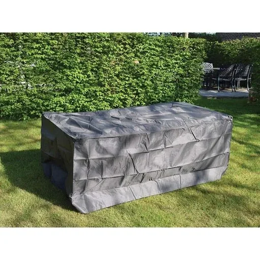 "Wasser- und UV-beständige Tischabdeckung 185 x 105 x 75 cm, starker Outdoor-Möbelschutz, Regen- und Schmutzschutz für Gartentische bis 180 cm, grau image"