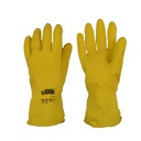 Latex Handschuhe, Industriehandschuhe, Gummihandschuhe, Gr. M, Gelb