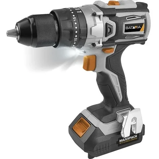 "18V LI-ION ACCUCTORBOORMACHINE (BRUSHLESS MOTOR) Inklusive 2.0 AH Akku, Schnellladegerät, im Koffer MAXXPACK COLLECTION image"