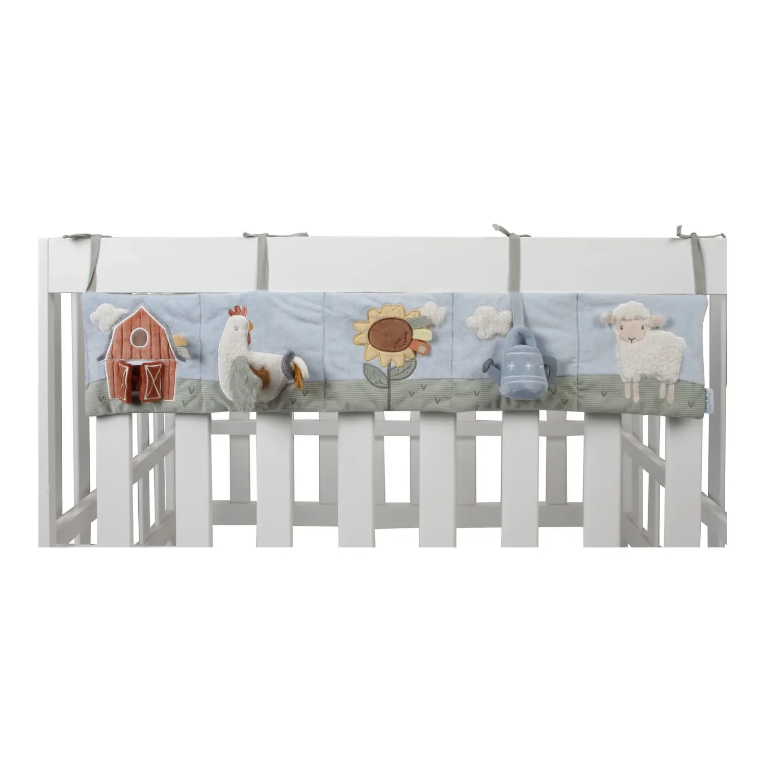 "Little Dutch Stoffbuch mit Aktivitäten für Laufgitter, Spielzeug zum Aufhängen - Little Farm, mit Rassel, Spiegel & Knister-Effekten image"
