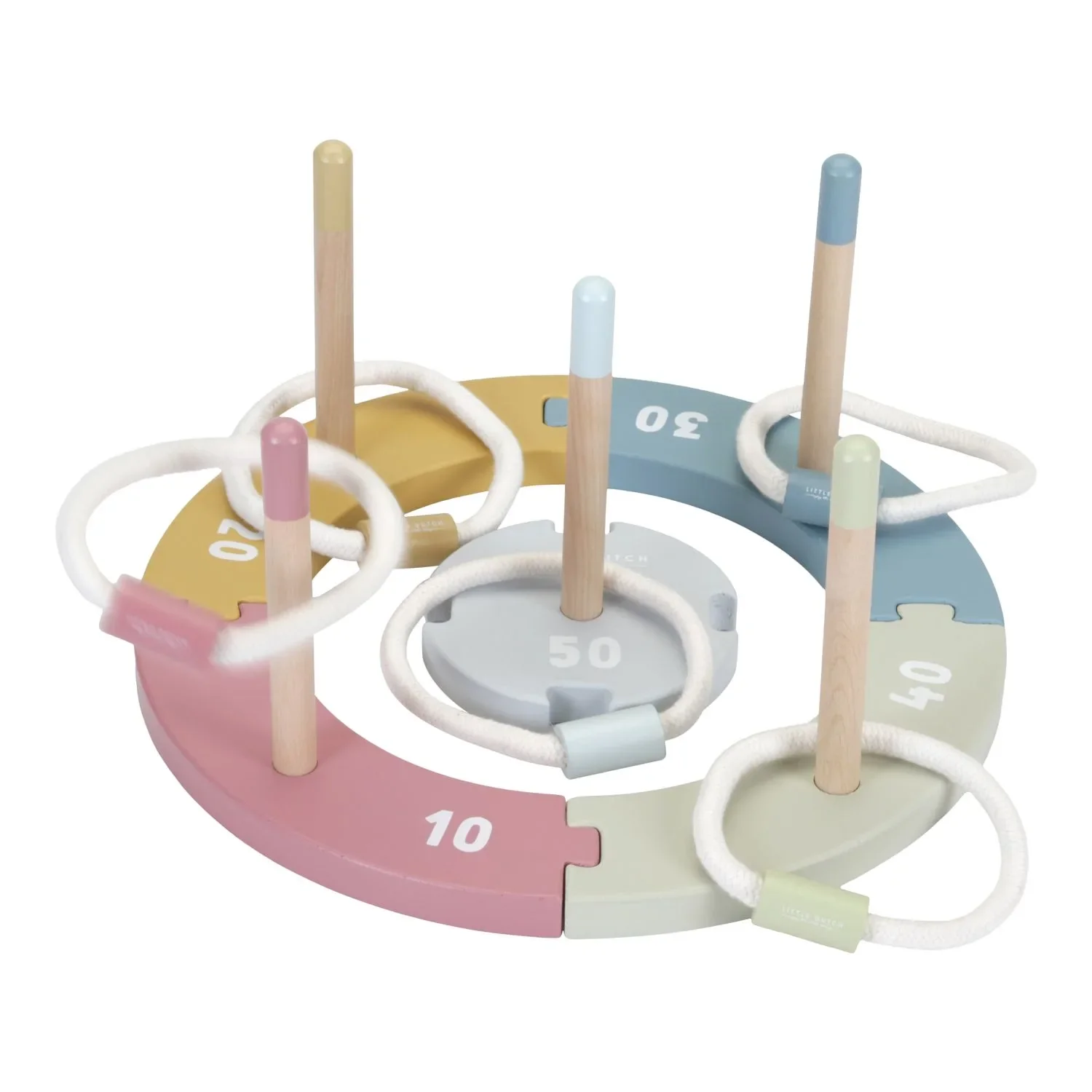Little Dutch Holzring Wurfspiel - Essentials, Mehrfarbig