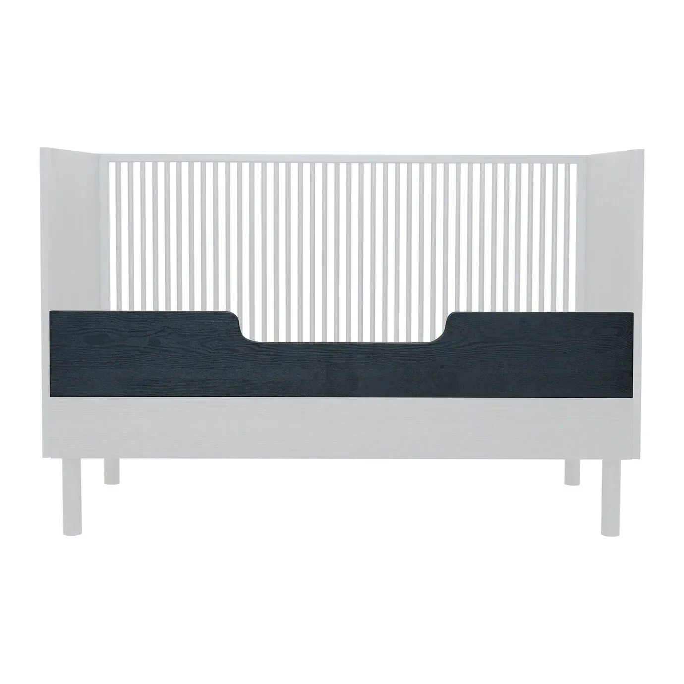 "Quax HAI NO KI Rausfallschutz für Babybett Esche schwarz 70 x 140 image"
