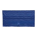 Bauzaunplane blau, 1,76x3,41m, 160g/m², Sichtschutz und Windschutz