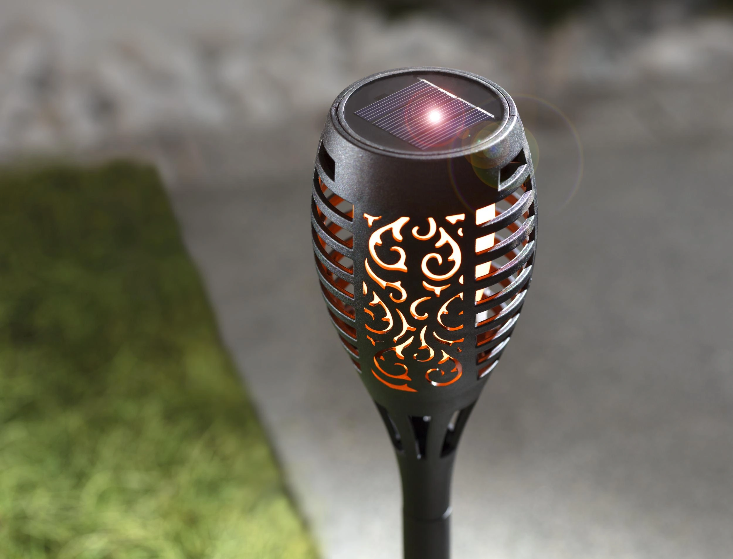 Solar LED Flammenleuchte - 3er Set