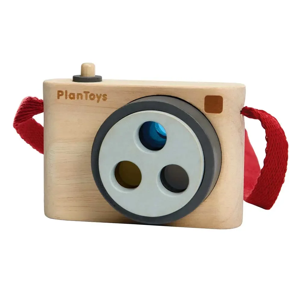 "Plan Toys Spielzeug Kamera bunt Holz image"