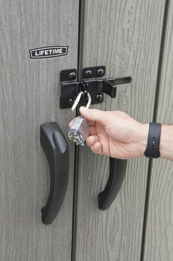 "Kunststoff Premium Garten- und Geräteschrank Roughcut image"