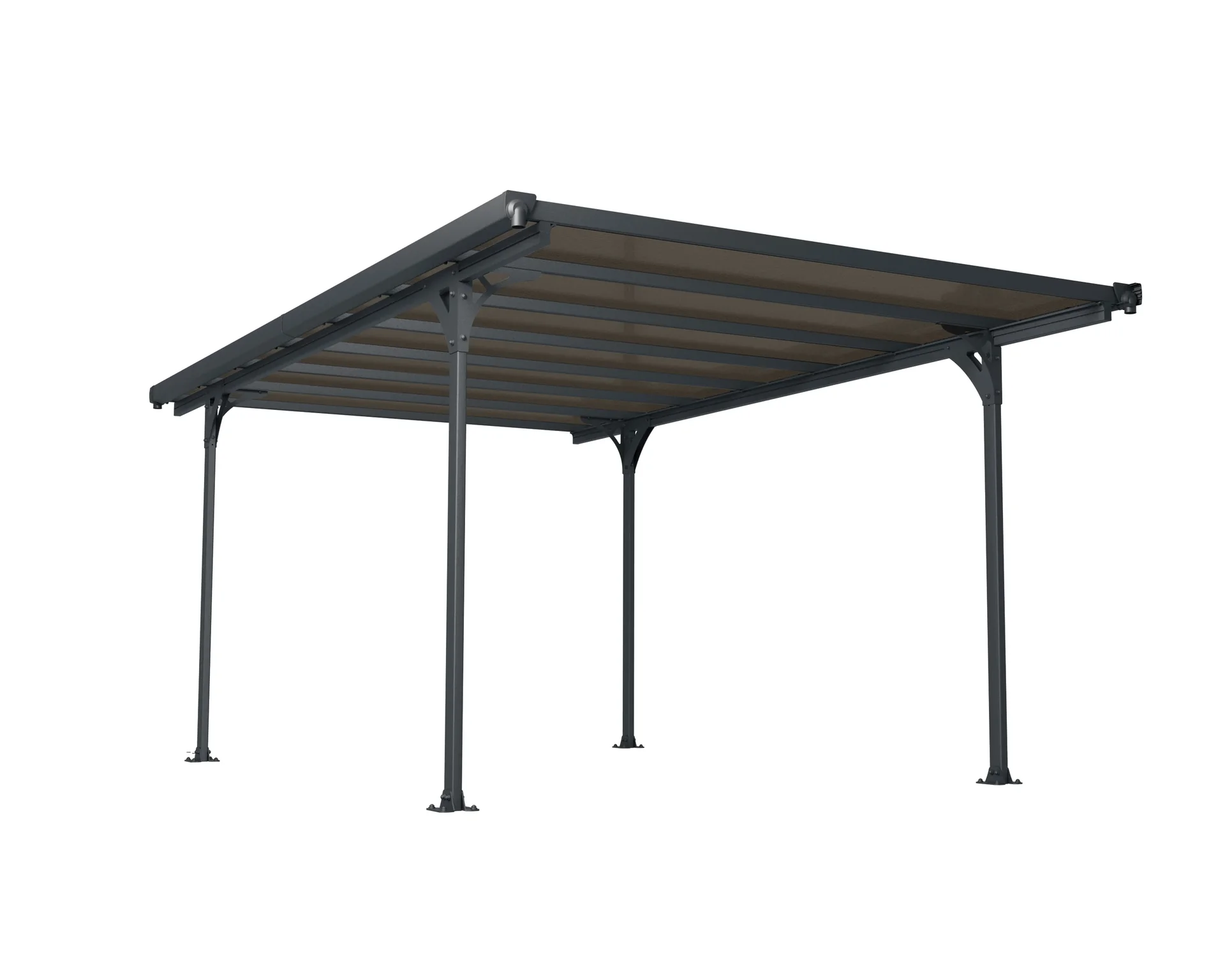 Palram Carport Verona, Aluminium und Polycarbonat