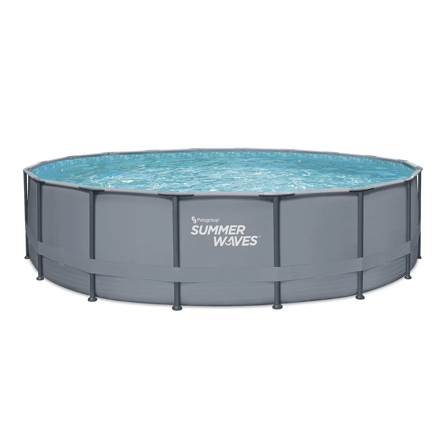 "Summer Waves Elite Frame Pool Ø549 x 132 cm anthrazit image"