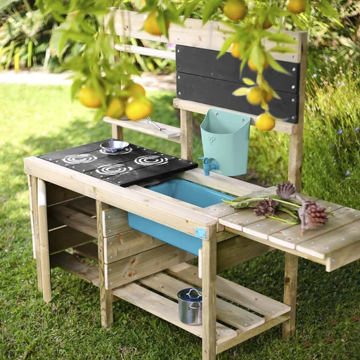 "Holz Deluxe Kinderspielküche mit Zubehör image"