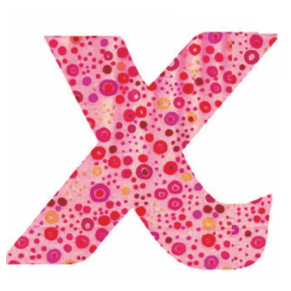 "Lilipinso Sticker rosa Buchstabe x image"
