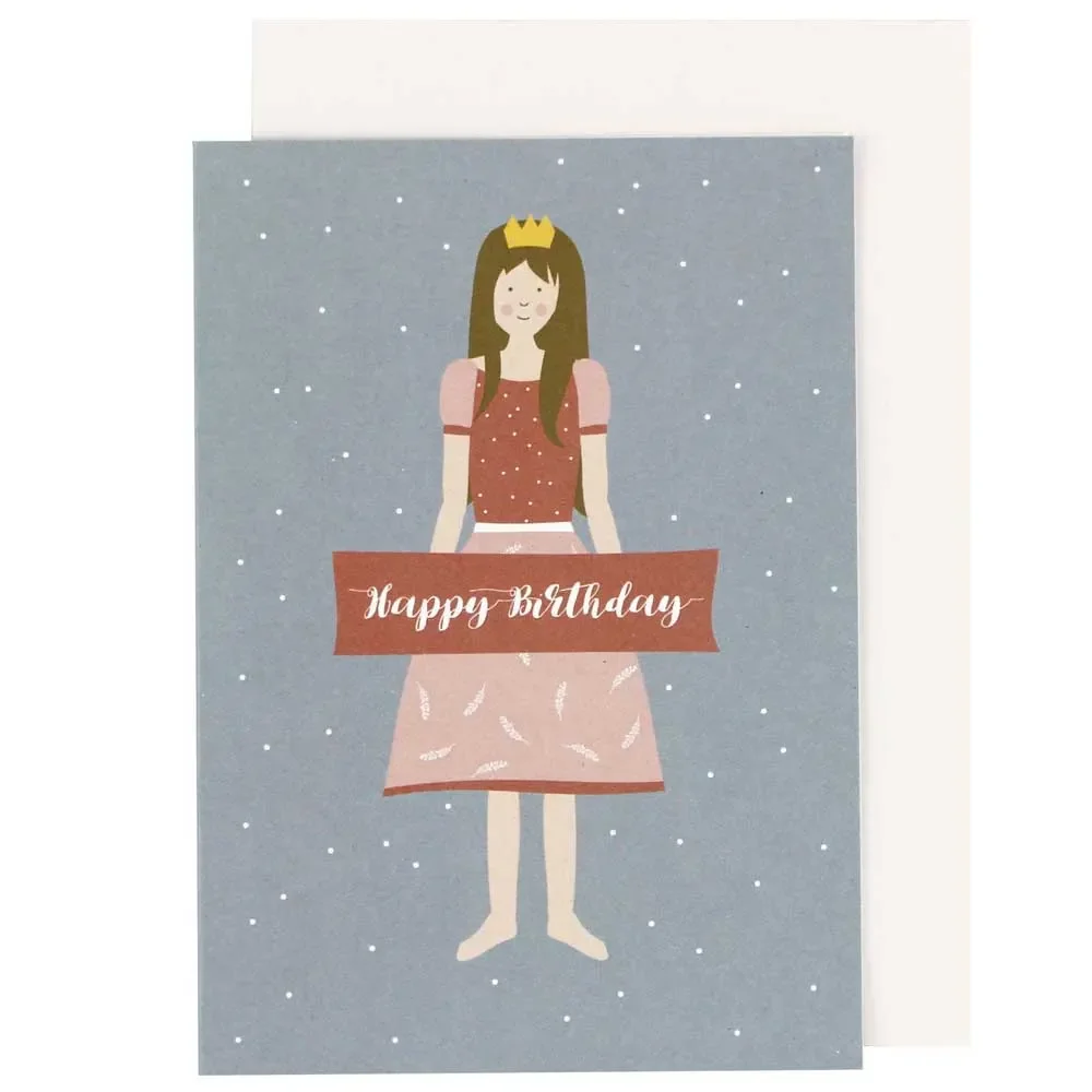 "Ava & Yves Glückwunsch Klappkarte Prinzessin image"