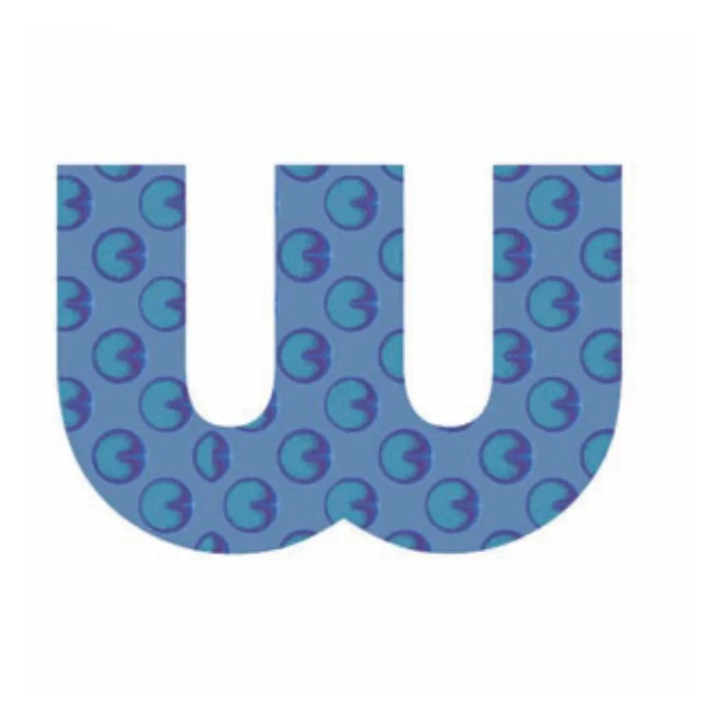 "Lilipinso Sticker blau Buchstabe w image"