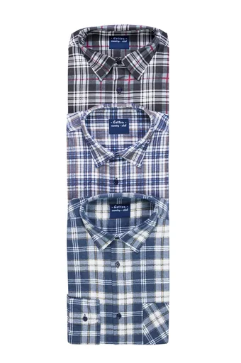 Flanell Arbeitshemd, extralang