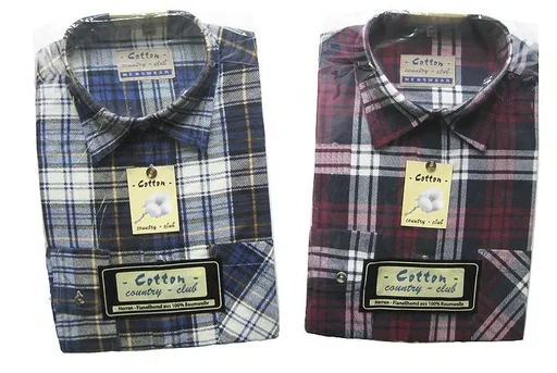 "Flanellhemd kariert, Länge 85cm, Gr. 49/50, farblich sortiert image"