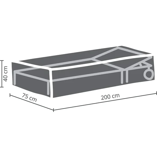 "Schutzhülle für Sonnenliege 200 x 75 x 40 cm, wasserabweisend und UV-beständig, starke Outdoor-Abdeckung gegen Regen und Schmutz, atmungsaktives gewebtes Material, ideal für den Garten image"