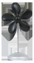 Tischventilator Flower Fan schwarz