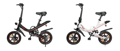 "Unisex Mini E-Faltrad, 14 Zoll, weiß ,Didi City, Automatik image"