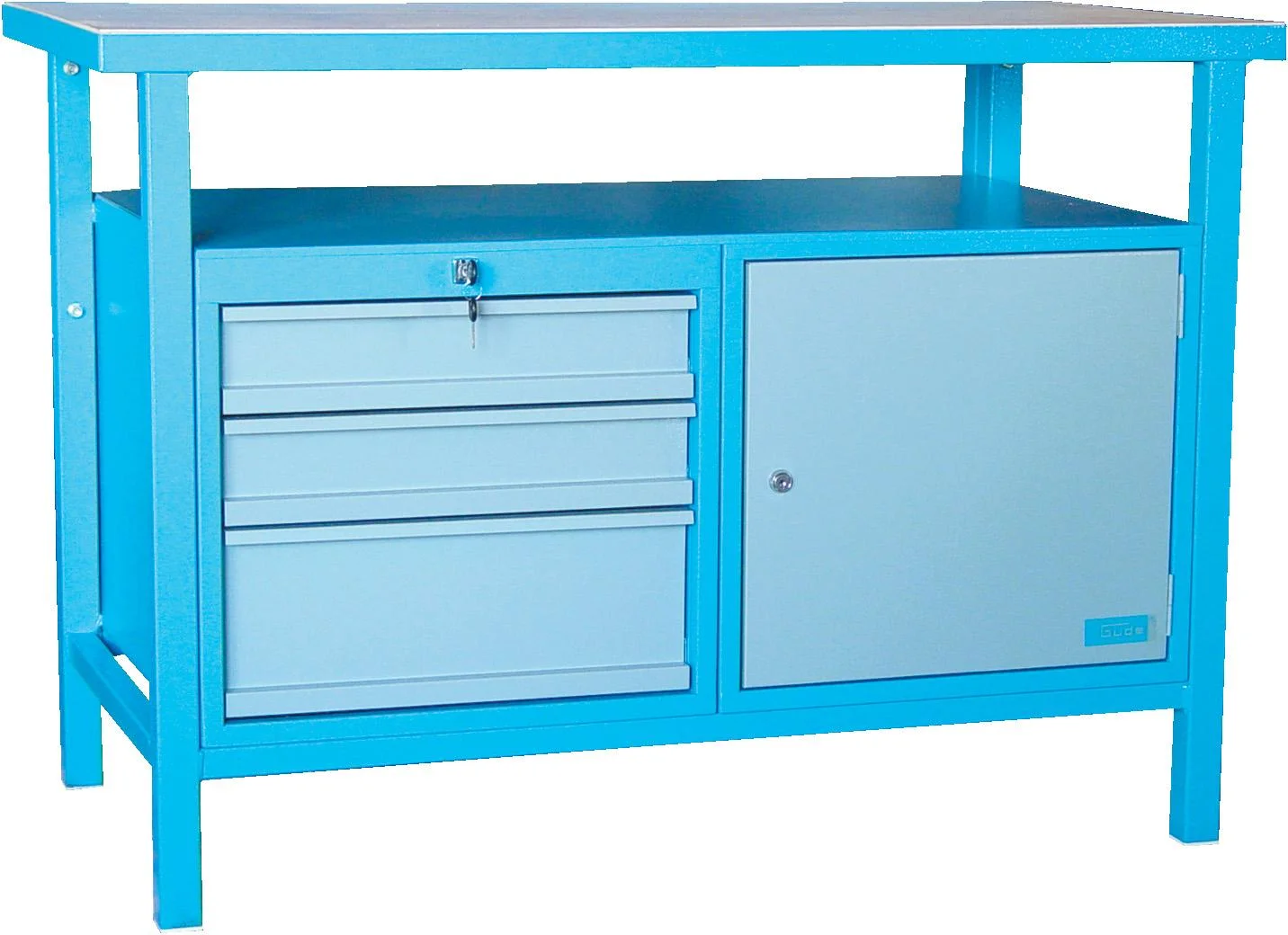 Werkbank P 1200 SLT mit Schubfächern und Tür abschließbar