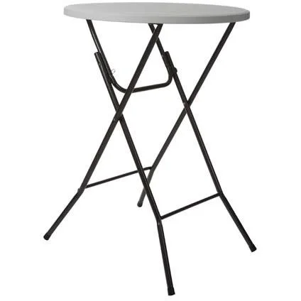 Runder Klapptisch - 80 x 110 cm (ø x H) - Weiß