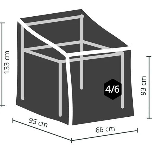 "schutzhülle für stapelsessel - 95 cm image"