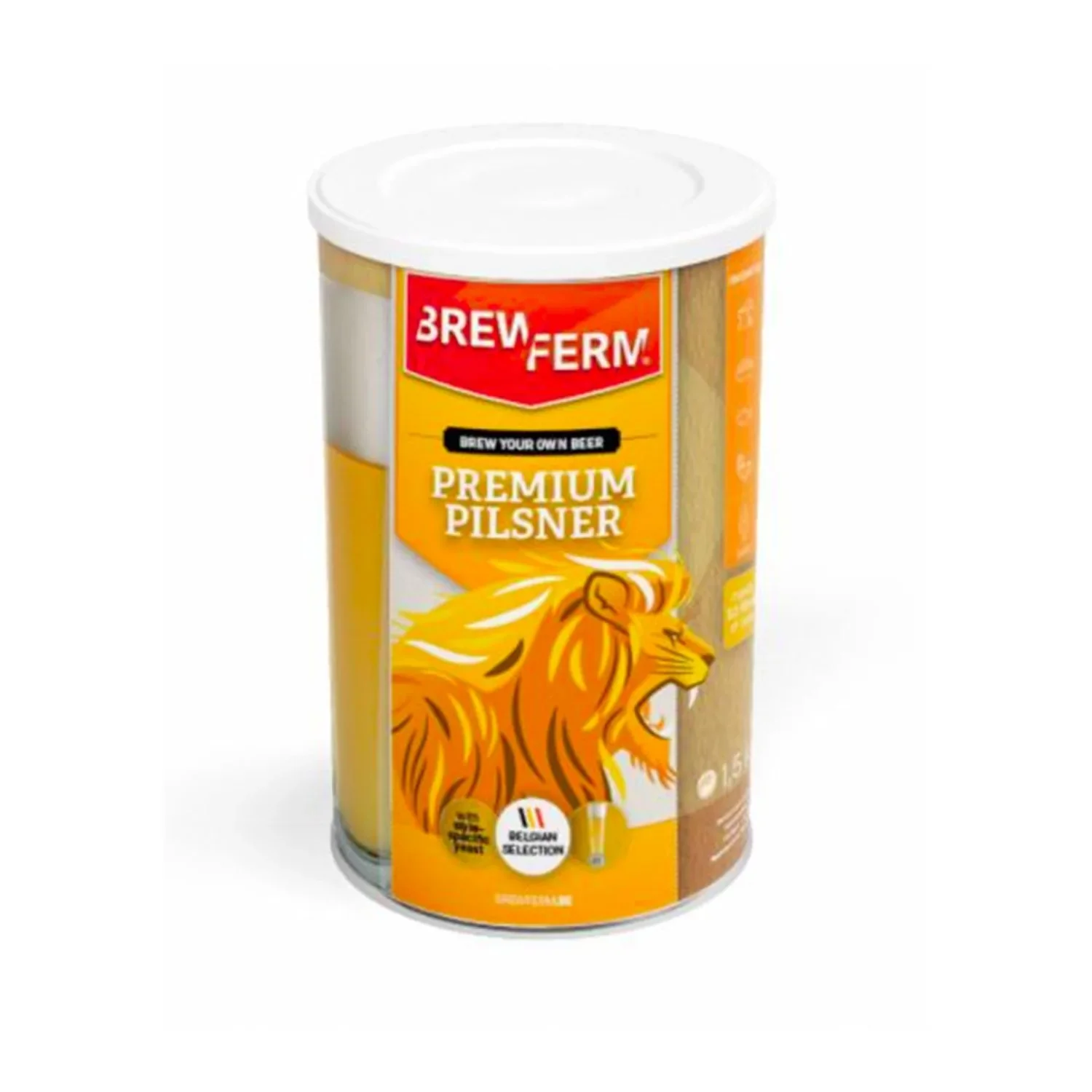 "Brewferm Bierkit Premium Pilsner, 1,5kg - Alles für perfektes Pils Zuhause brauen image"