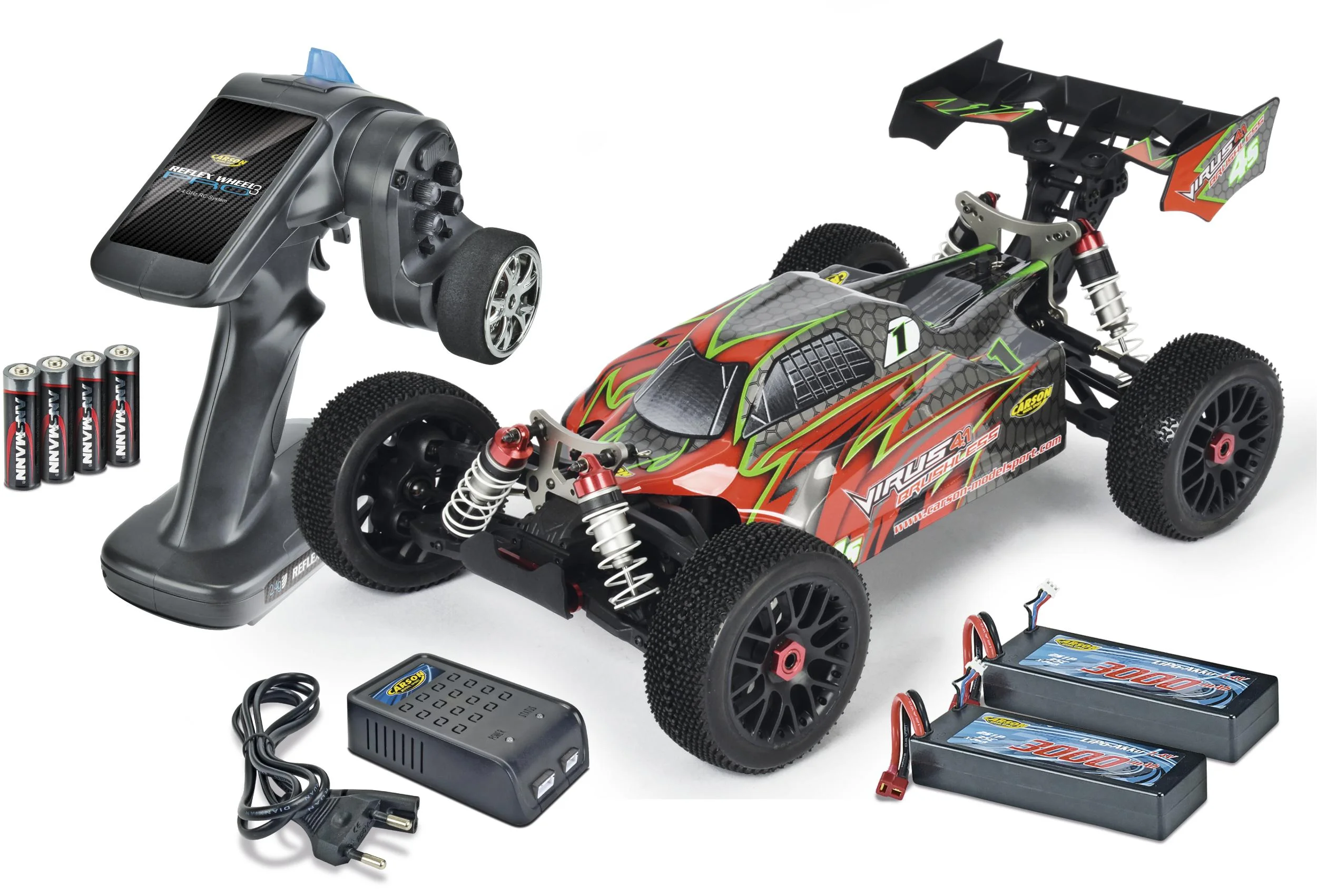 Virus 4.1 4S BL 2.4G 100% RTR, Maßstab 1:8
