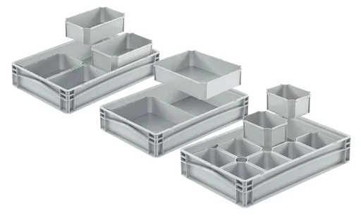 "Eurobox Einsatzkasten grau 1/2 quer image"