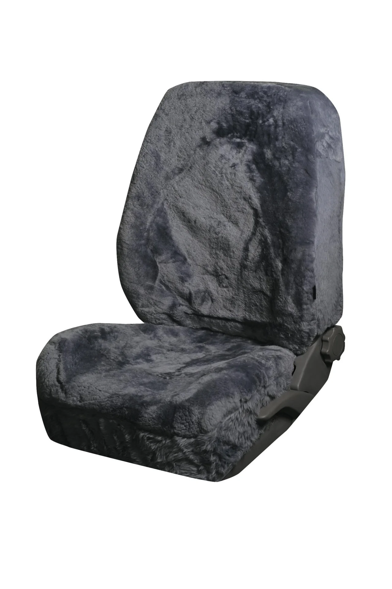 "Lammfell Autositzbezug, Schwarz image"