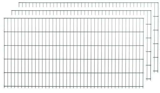 "Doppelstabmattenset grün  10 Stück  a 123cm x 200cm image"