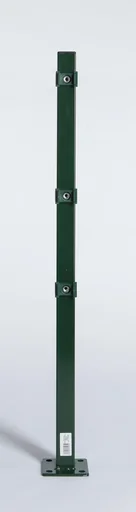 "Eckpfosten mit Fuß, Montageplatte integriert, grün, 1300 x 40 x 40 mm image"