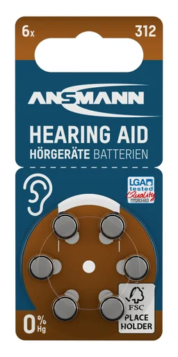"Hörgerätebatterien Typ 312 / PR41 image"