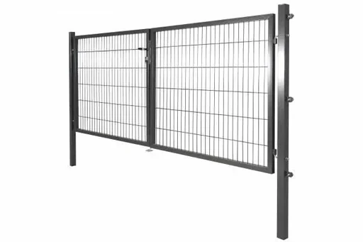 "Gartentor für Doppel-Stabmatte zweiflügelig, 2x 150 x 120 cm image"