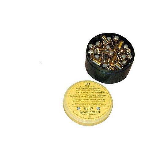 "Schusspatronen- 9x17 - 50 Stück, gelb image"