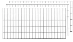 Stabmattenset anthrazit 5 Stück  a 75cm x 200cm