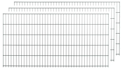 "Doppelstabmattenset grün 3 Stück  a 83cm x 200cm image"