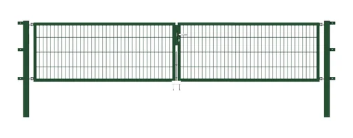 Doppeltor Flexo mit Zubehör, grün, Breite 400 cm, Höhe 100 cm, PF: 80x80 cm
