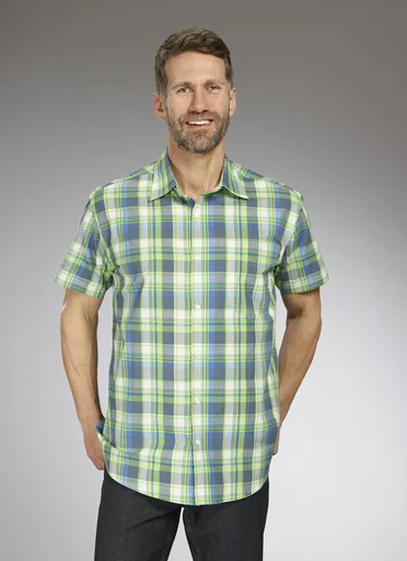 "Hemd, Halbarm Farbe blau/grün, Gr.39/40 image"