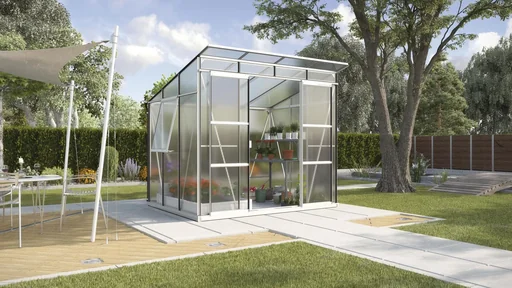 "Gewächshaus Freya 5900 ESG/HKP 3/6 mm, Farbe alu image"