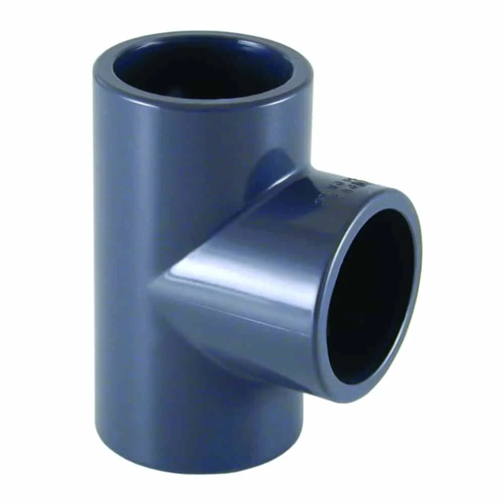 "PVC Fittinge, PVC T-Stück 40mm, PVC-U Muffe PN16 image"