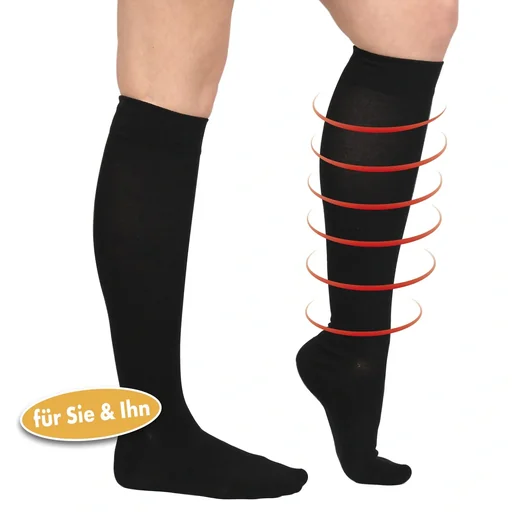 "Stützkniestrümpfe Energy LYCRA, schwarz, Größe 39 - 42, 1 Paar image"