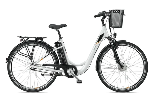 "Damen Alu-City E-Bike 28 Zoll, Rahmenhöhe 49 cm, 7-Gang Nabenschaltung, reinweiß, RC840 Multitalent image"