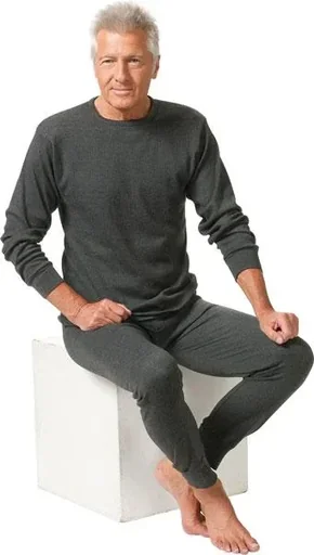Thermo Unterhemd langarm anthrazit Gr. M