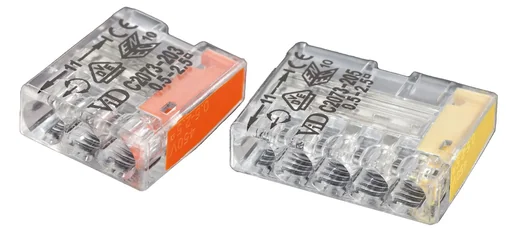 "Steckklemmen Mikro, 100 Stk., 5 x 0,5 - 2,5 mm², transparent image"