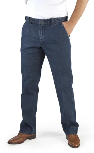 "Jeans mit Komfortbund, Farbe bluestone, Gr. 28 image"