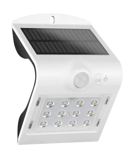 "Solar LED Leuchte mit Bewegungsmelder, weiß image"