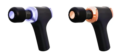 "Massage Gun, schwarz / very peri image"