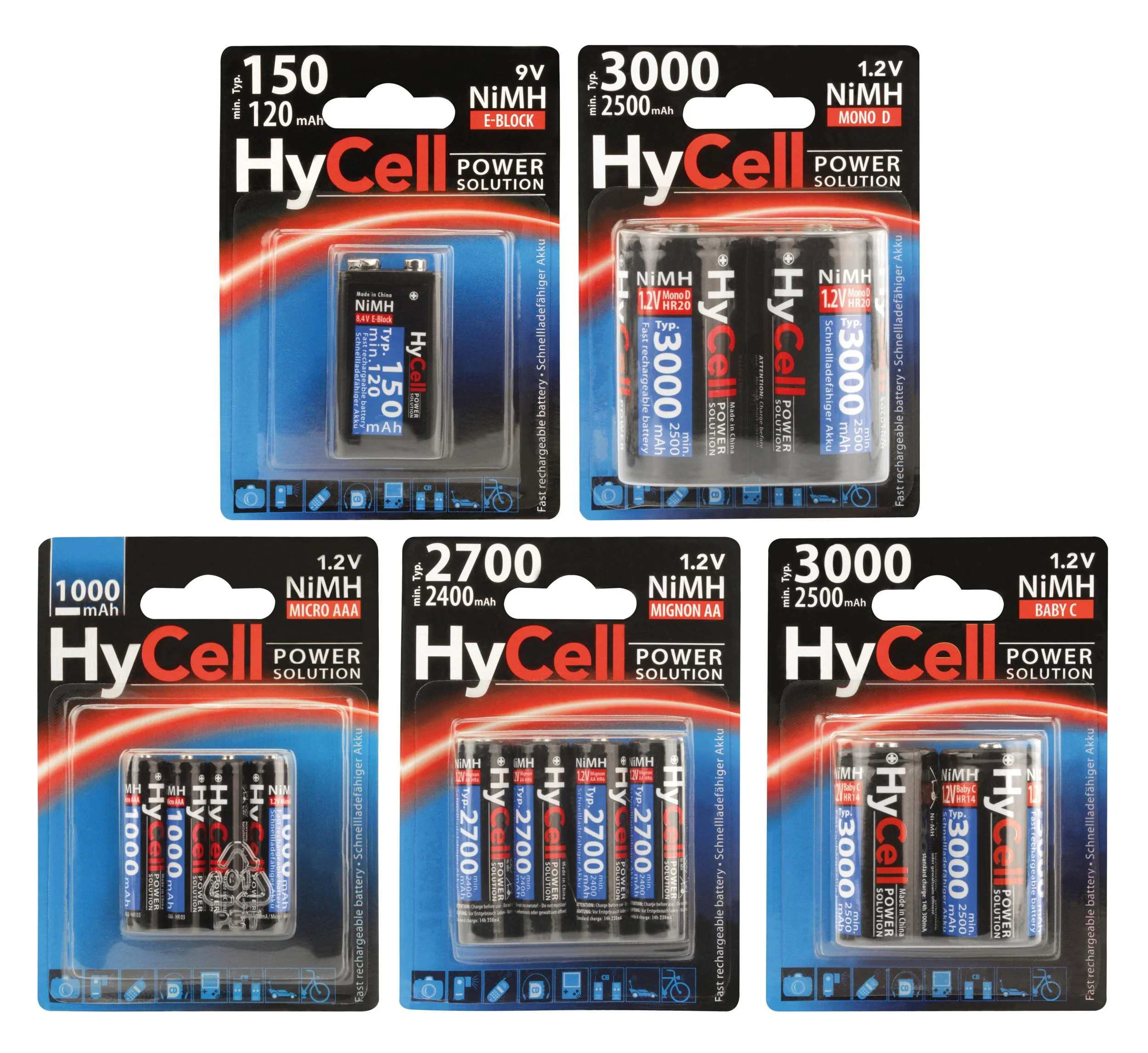 Power Solution Micro (AAA) NiMH Akku Typ 1000 (mind. 800 mAh) - 4 St